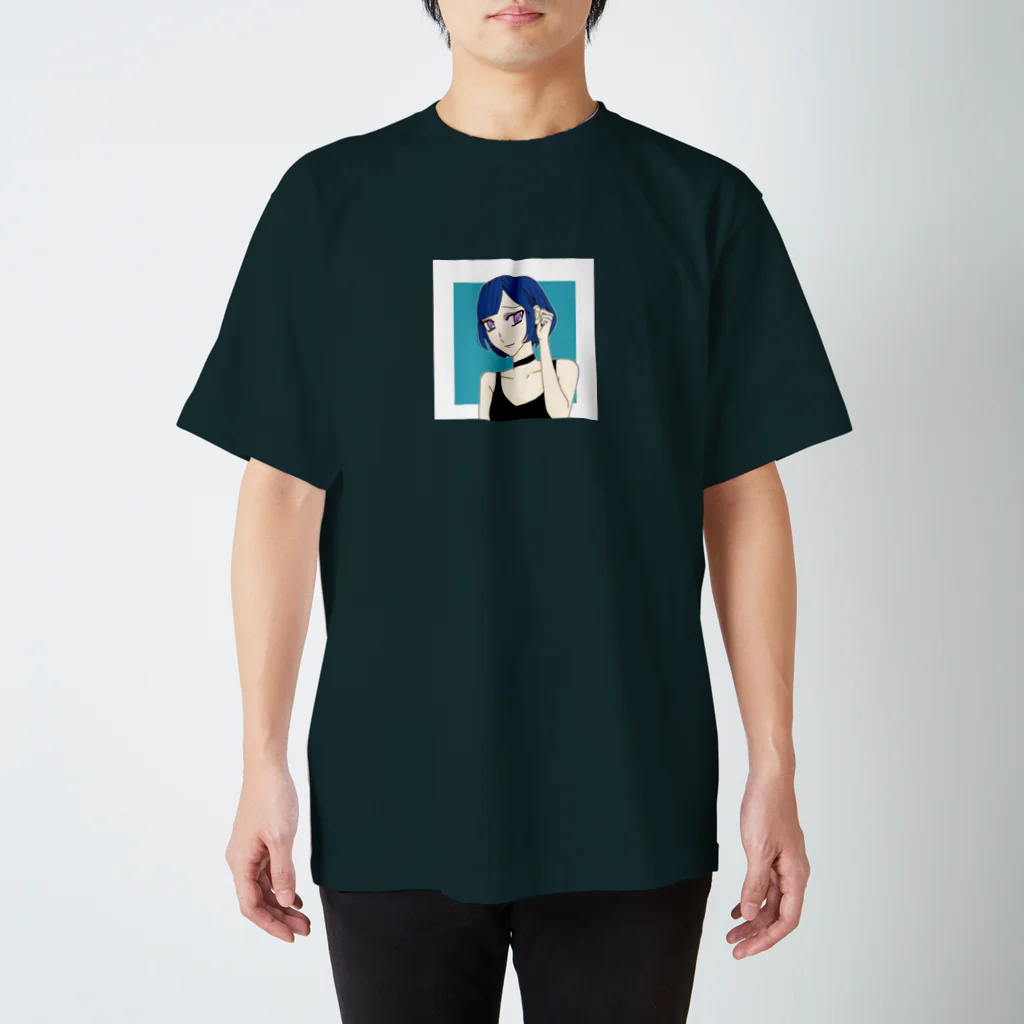 ガールズルームの青ショートさん スタンダードTシャツ