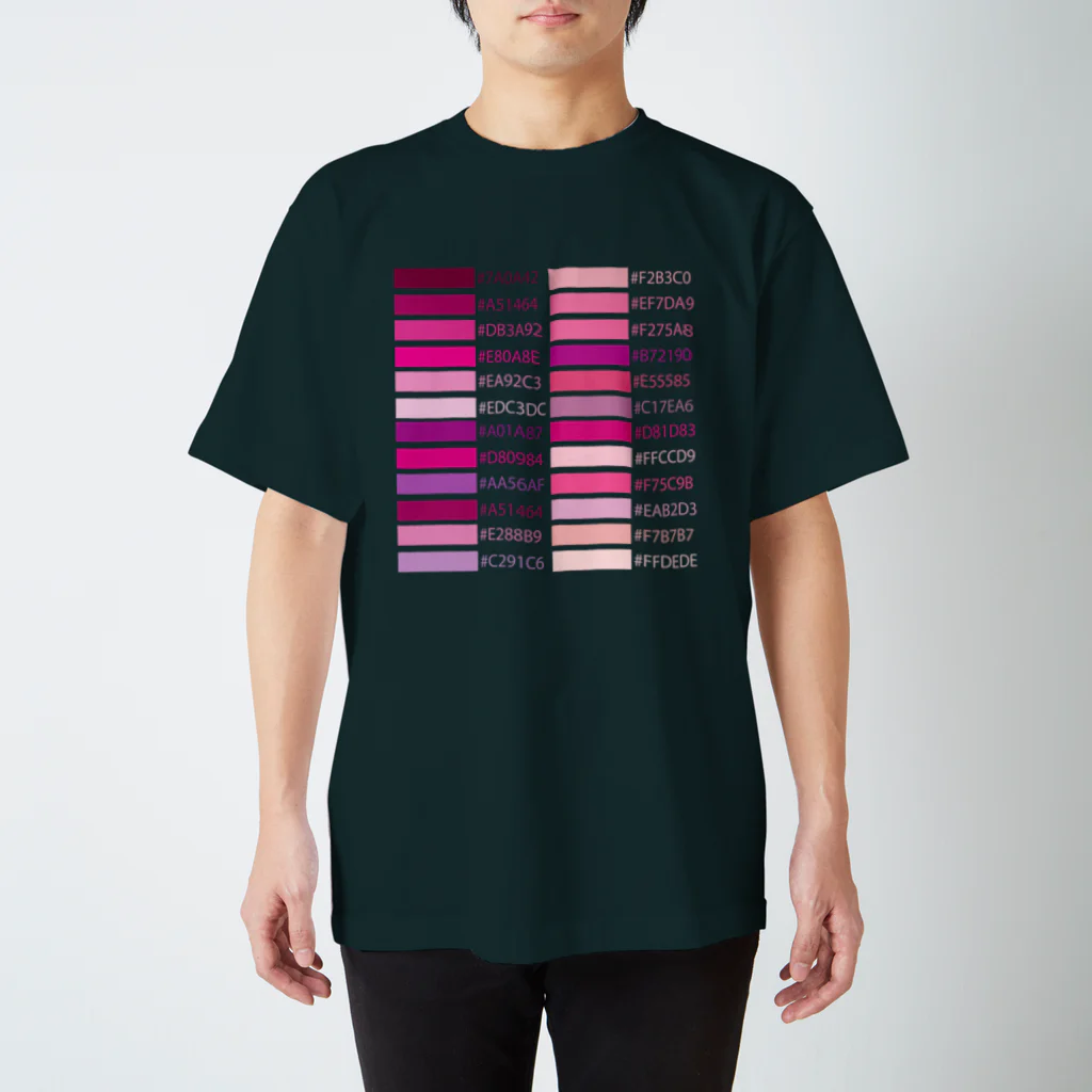 真帆弥々のピンク系カラーコード スタンダードTシャツ