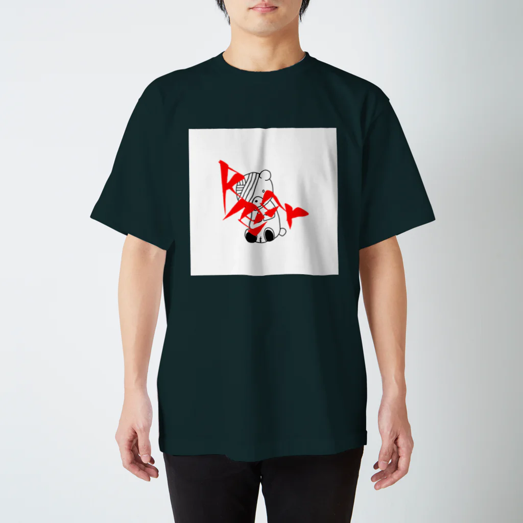 mamochanmanの病みくま スタンダードTシャツ