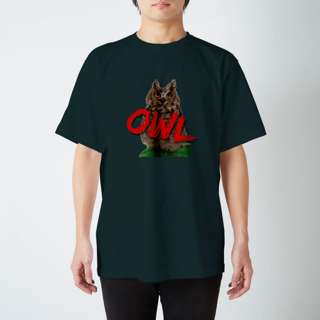 ちゃーもの梟-OWL- スタンダードTシャツ
