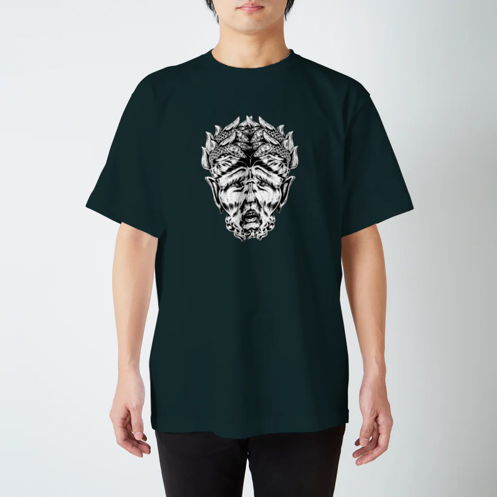 ゴシック屋↣↣ハルの嗤う彫像（両面プリント） Regular Fit T-Shirt