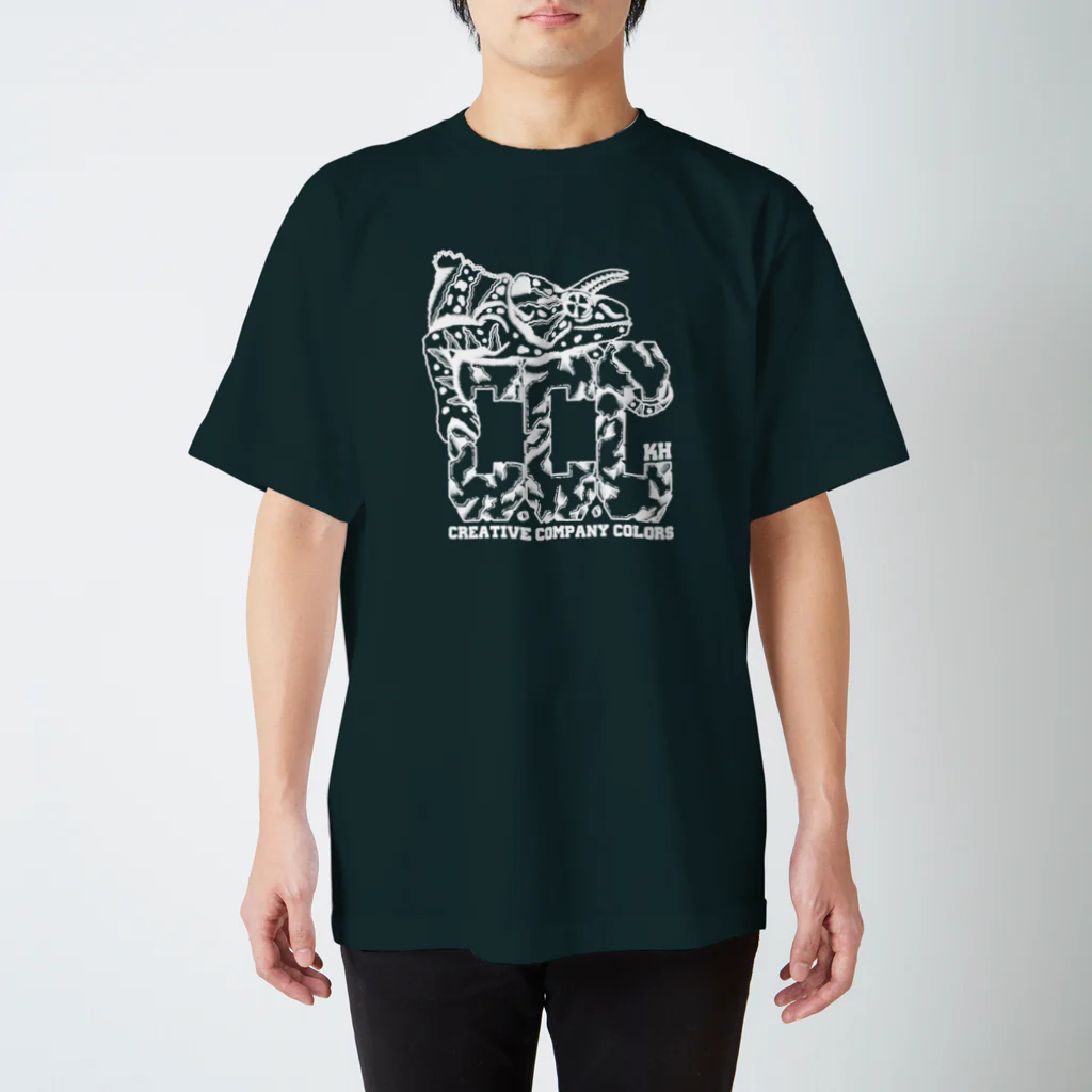 CCC STORES出張所の【chameleon punks T WHITE】 by K.hakariya スタンダードTシャツ