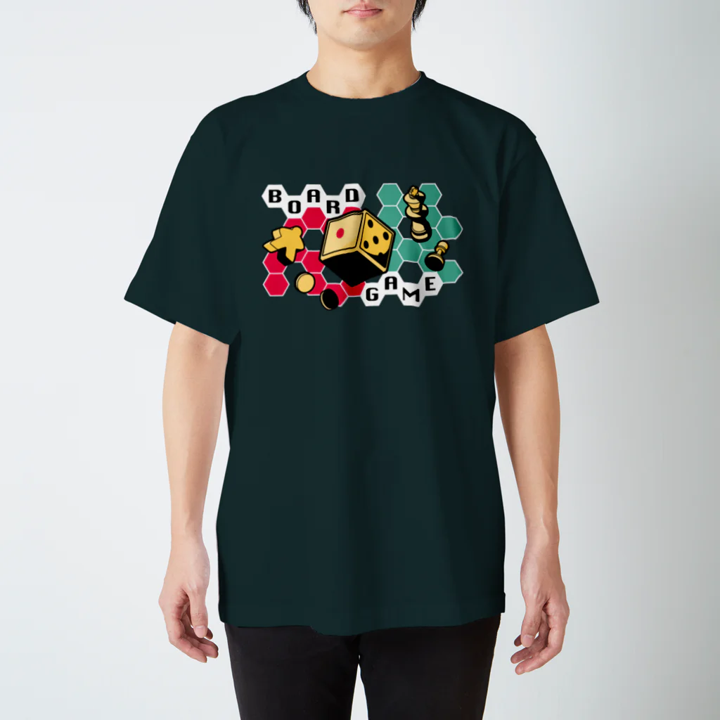 gamecafe_espaceのボードゲームシャツ　黒 Regular Fit T-Shirt