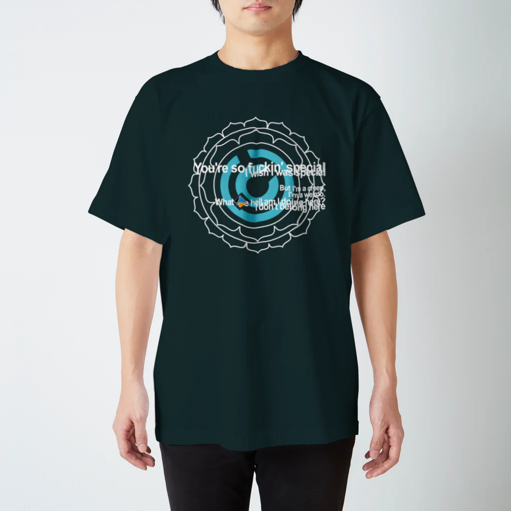 Sk8ersLoungeの25thロゴTEE_2black スタンダードTシャツ