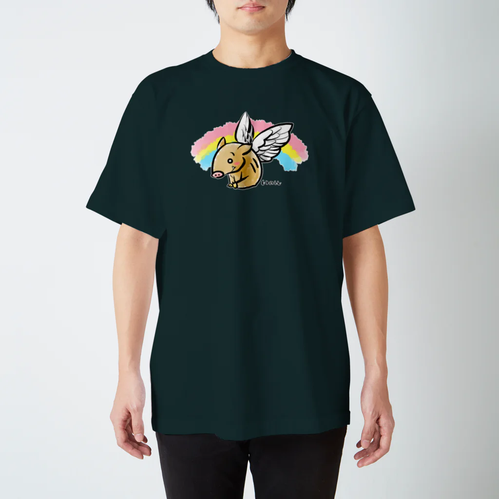 イノシシライフ INOsisiLIFEのいのエンジェル スタンダードTシャツ