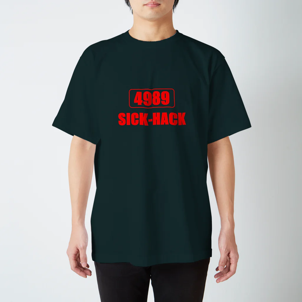 BLICK + BLACK の四苦八苦 -4989：SICK HACK- Regular Fit T-Shirt