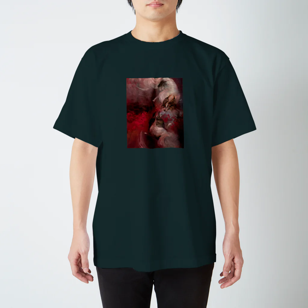 VULCANの日本画　犬 スタンダードTシャツ