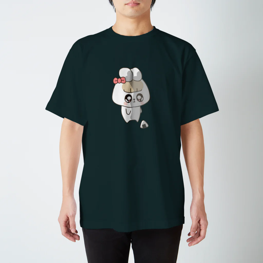 可愛すぎるうさぎの可愛すぎるうさぎとおにぎり スタンダードTシャツ