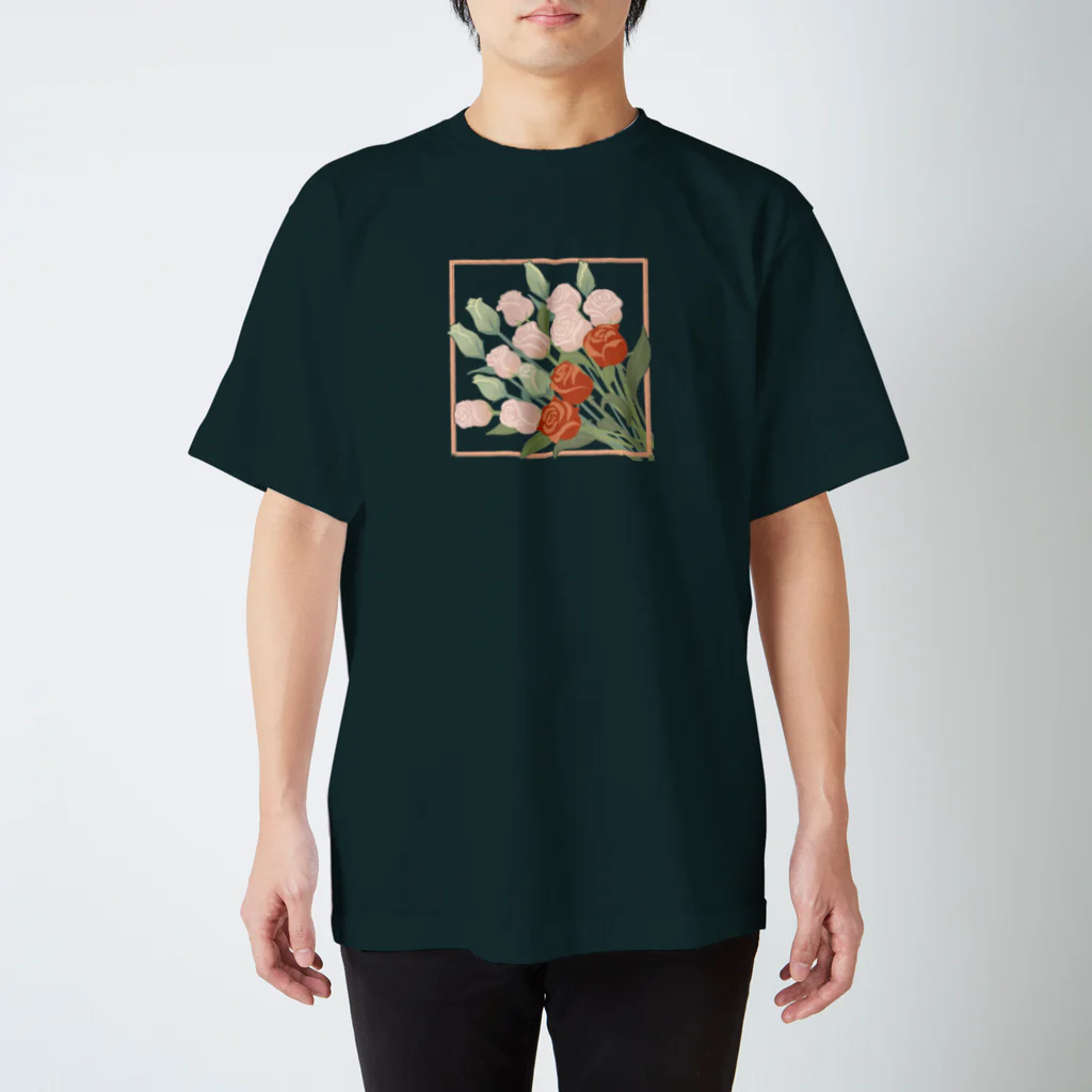 memo-s notesのrose bouquet  スタンダードTシャツ