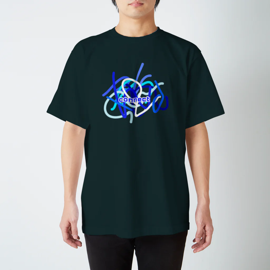 charlolのconnect ブルー スタンダードTシャツ