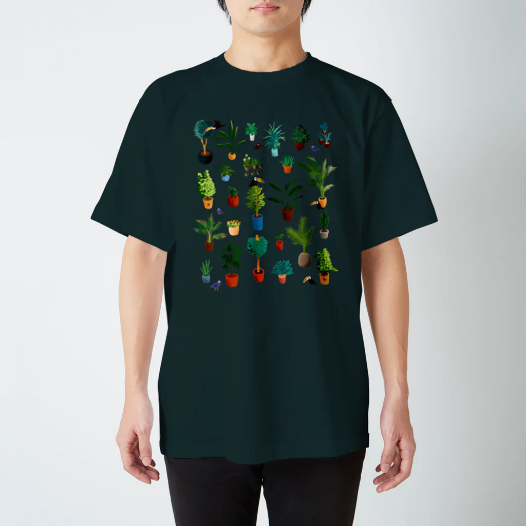 喫茶角砂糖の観葉植物 Regular Fit T-Shirt