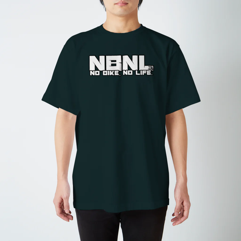 下町worksのNO BIKE, NO LIFE. :ホワイト スタンダードTシャツ