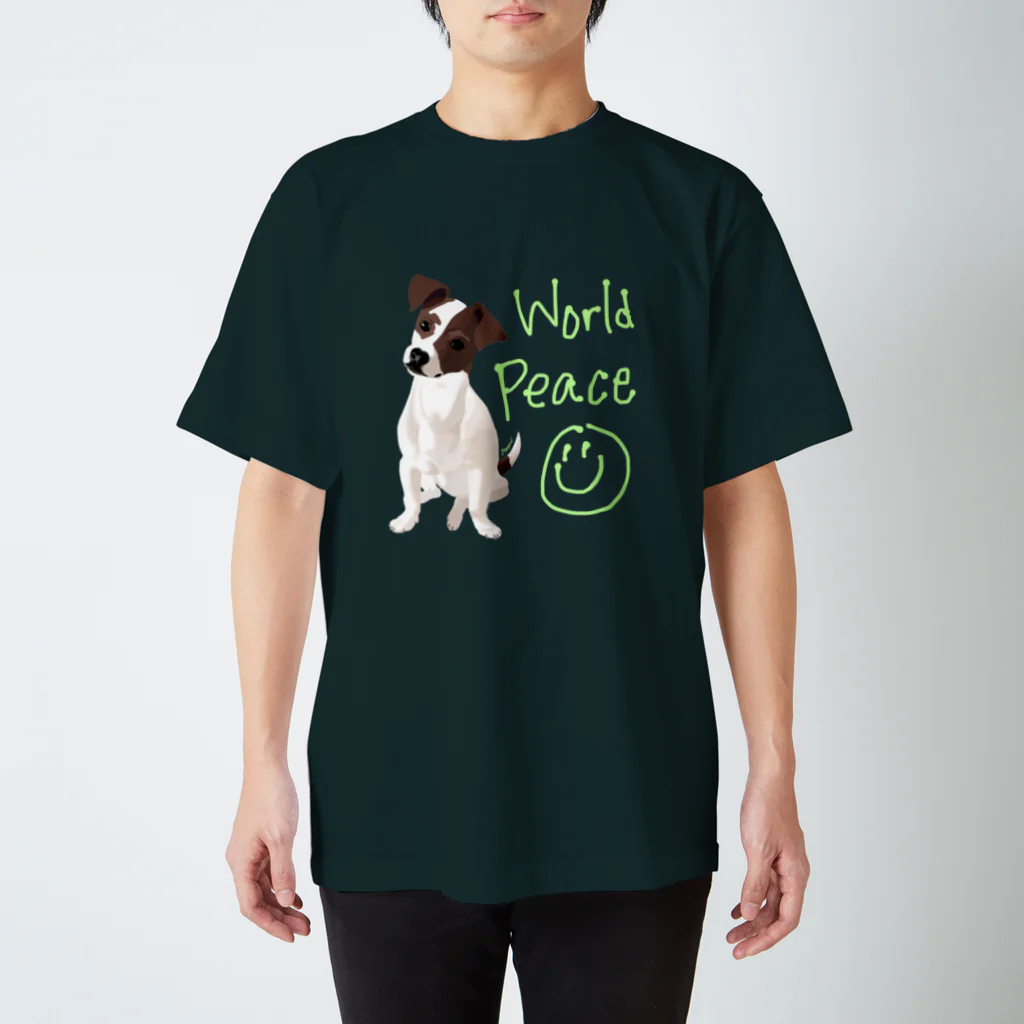 mayon's animal shopのWorldPeace世界の平和をアピールしよう スタンダードTシャツ