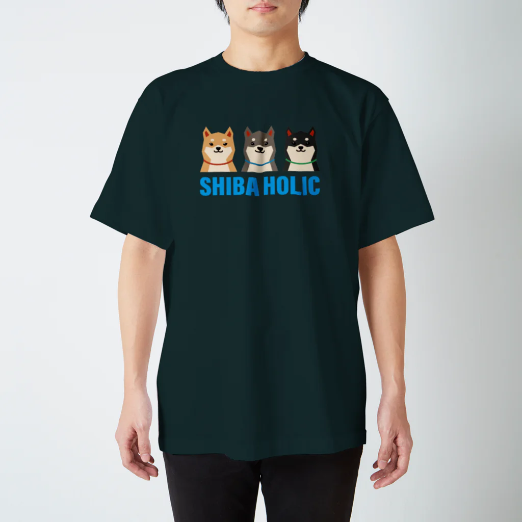 しばじるしデザインのSHIBA HOLIC（シバホリック-英） スタンダードTシャツ