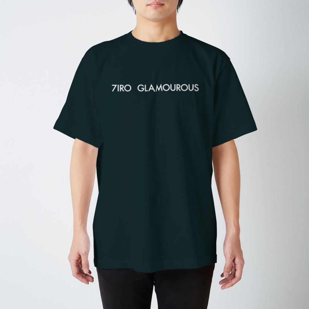 7IRO GLAMOUROUSの※ノエルあり白文字 7IRO GLAMOUROUSシンプルロゴ  Regular Fit T-Shirt