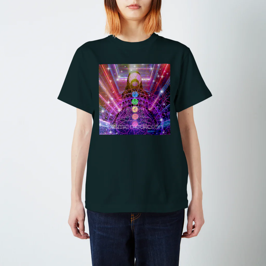 💖宇宙整体♪🌈♪こころからだチャンネル♪💖のcosmic meditation スタンダードTシャツ