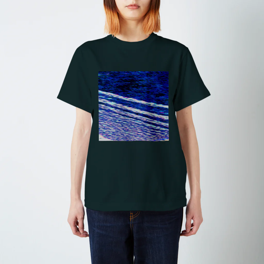 水草の波打ち際（夜） Regular Fit T-Shirt