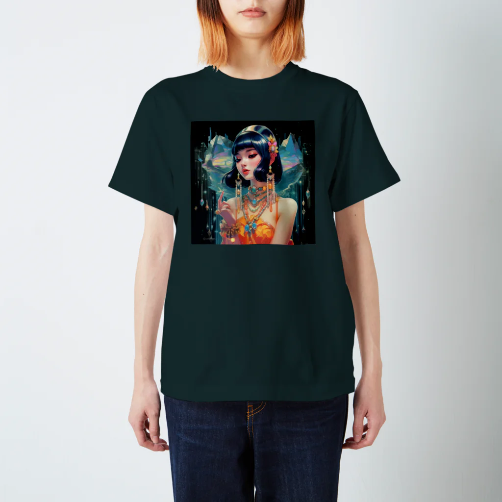 mushroomallowのCRYSTAL GIRL -B- スタンダードTシャツ