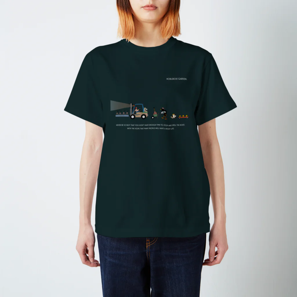 NOBLEROSEGRAFFITIのNRG.ローズメイク(WH) スタンダードTシャツ