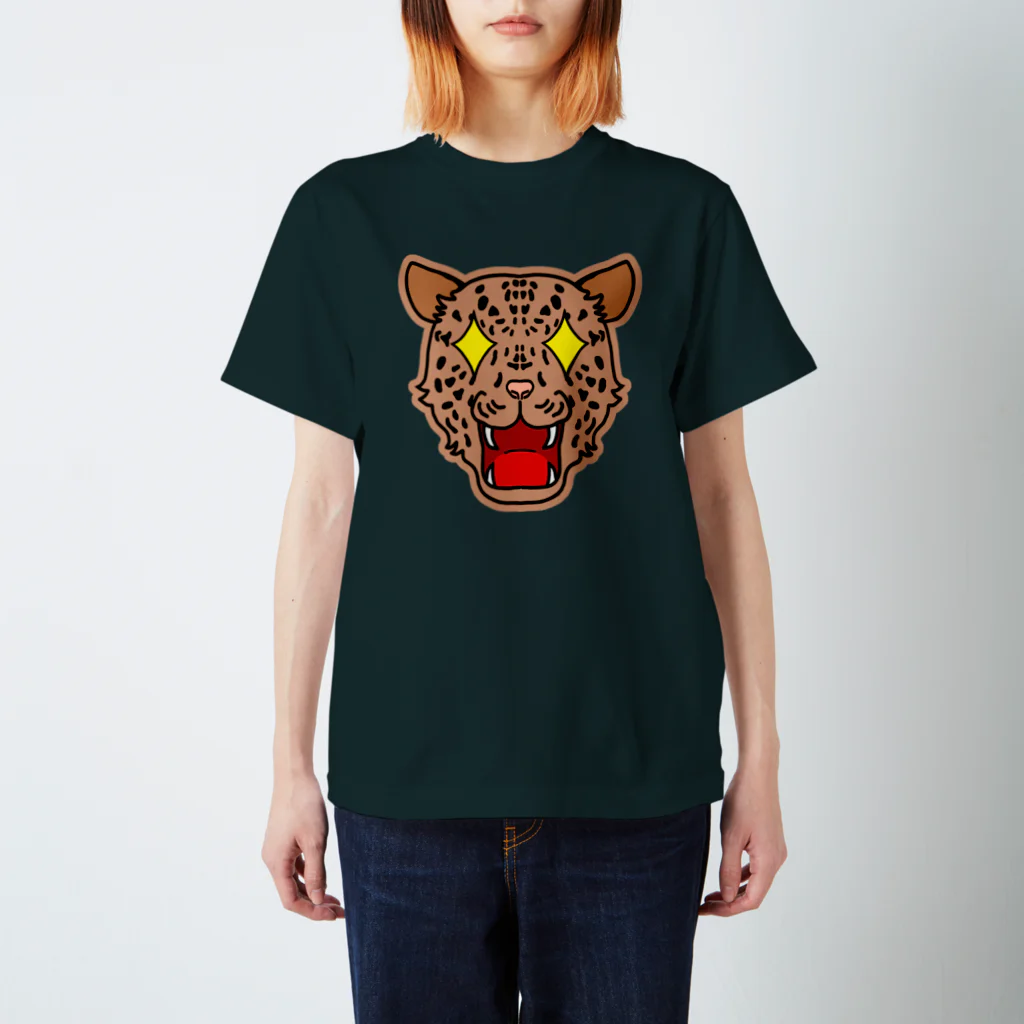 ぺぷ屋のおめめきらんヒョウ スタンダードTシャツ