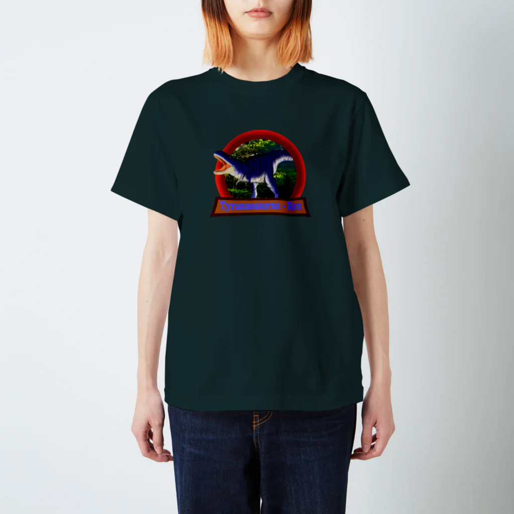 REDMOON_SAPPOROの恐竜マークシリーズ　ティラノサウルス スタンダードTシャツ