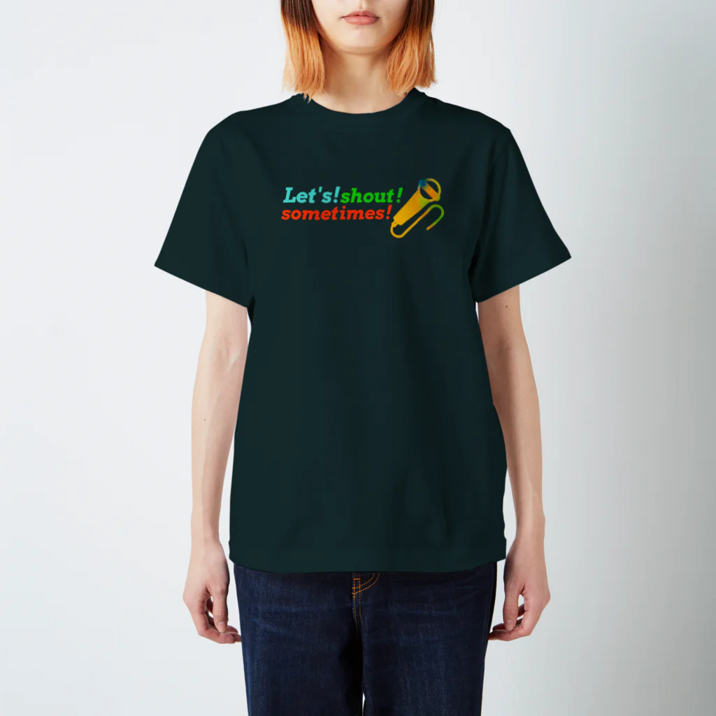 wabiko to sabioのLet's shout sometimes！ Regular Fit T-Shirt