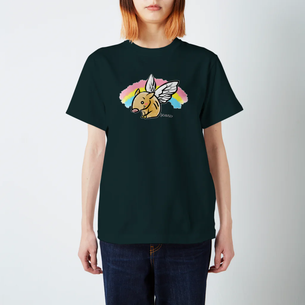 イノシシライフ INOsisiLIFEのいのエンジェル Regular Fit T-Shirt