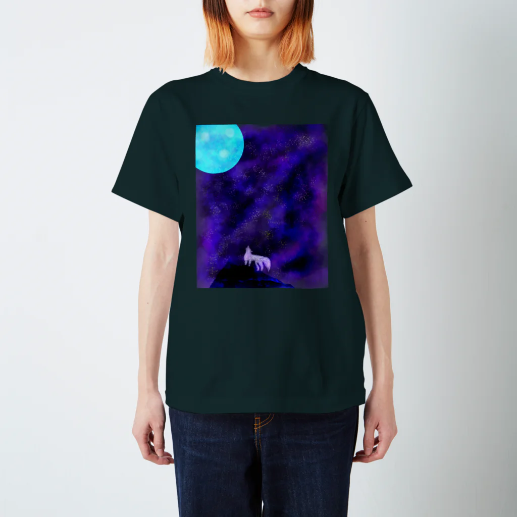 Your selfの孤高の夜、宇宙に儚い夢をみる スタンダードTシャツ