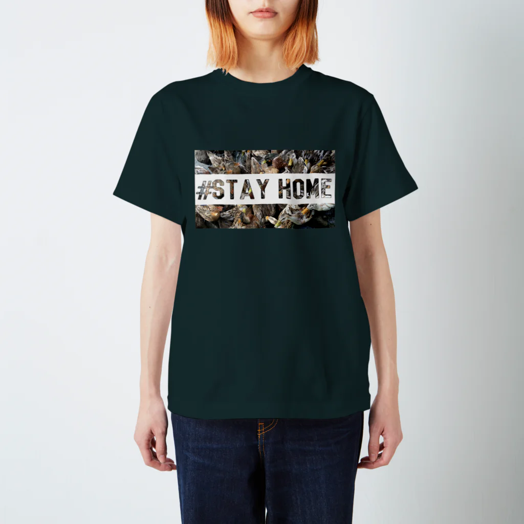 マースィーツの#stay home カモ柄 スタンダードTシャツ