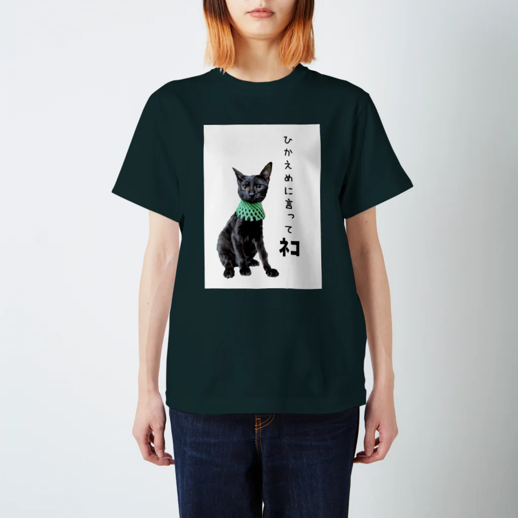 nekoinuitachi-kaori保護猫 TNRなどのひかえめに言ってねこ スタンダードTシャツ