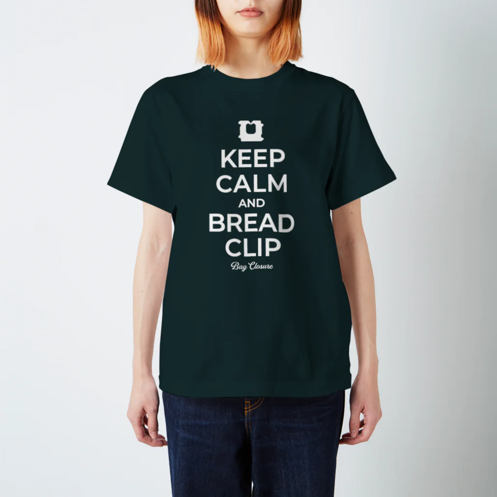 kg_shopのKEEP CALM AND BREAD CLIP [ホワイト] Regular Fit T-Shirt