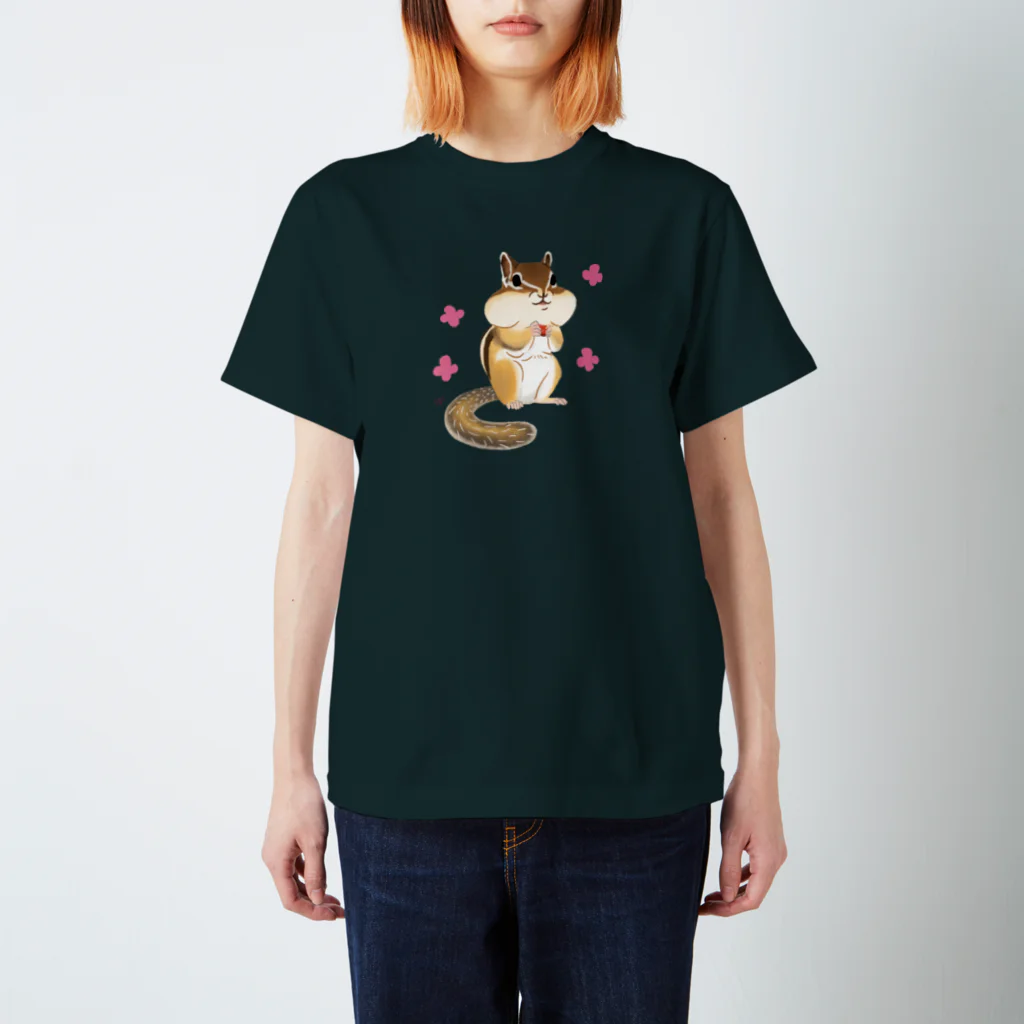 ねずりすSHOPのほっぺぷくぷくシマリス Regular Fit T-Shirt