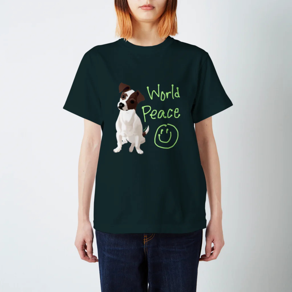 mayon's animal shopのWorldPeace世界の平和をアピールしよう スタンダードTシャツ