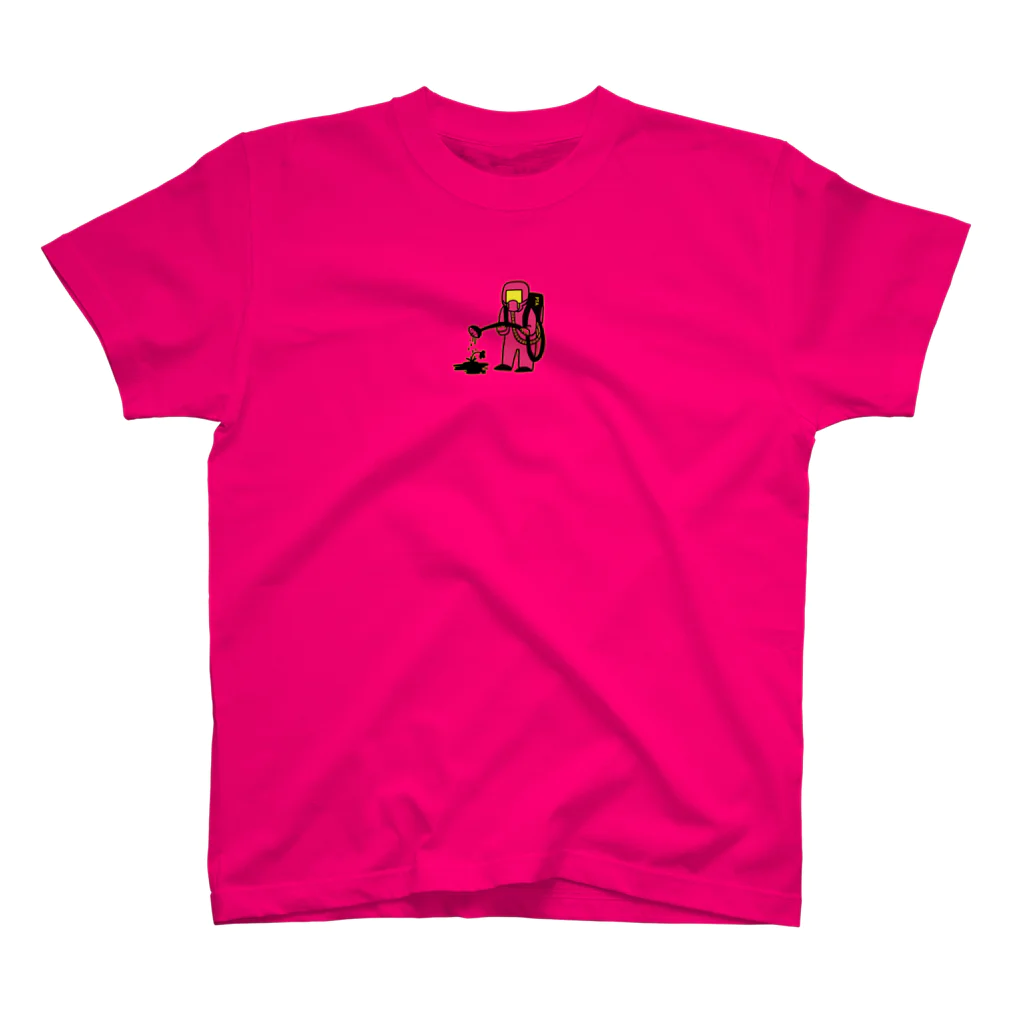 PLANT TREE ALLERGY 식목 알레르기1997のPTA DECONTAMINATIONT PINK スタンダードTシャツ