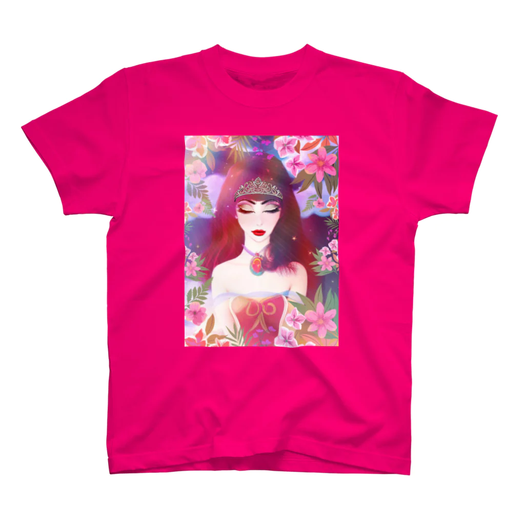 💖宇宙整体♪🌈♪こころからだチャンネル♪💖のuniversalPrincess 紅の女神様 Regular Fit T-Shirt