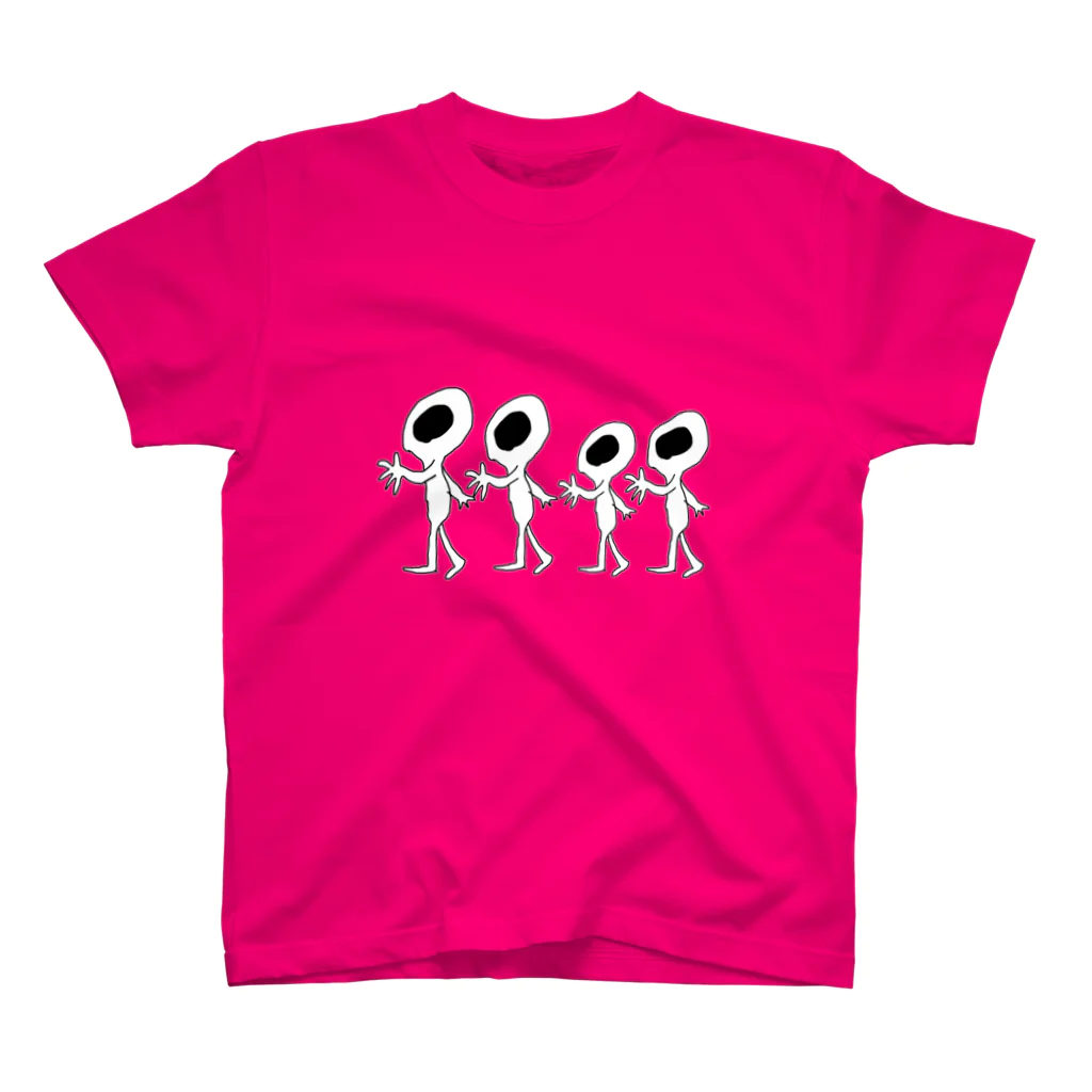 spacegirlの英国の宇宙人リトルグレイ Regular Fit T-Shirt