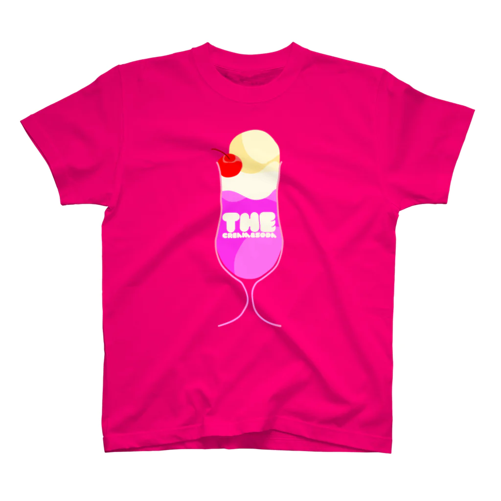 にらんせい屋のCREAMSODA(PINK) Regular Fit T-Shirt