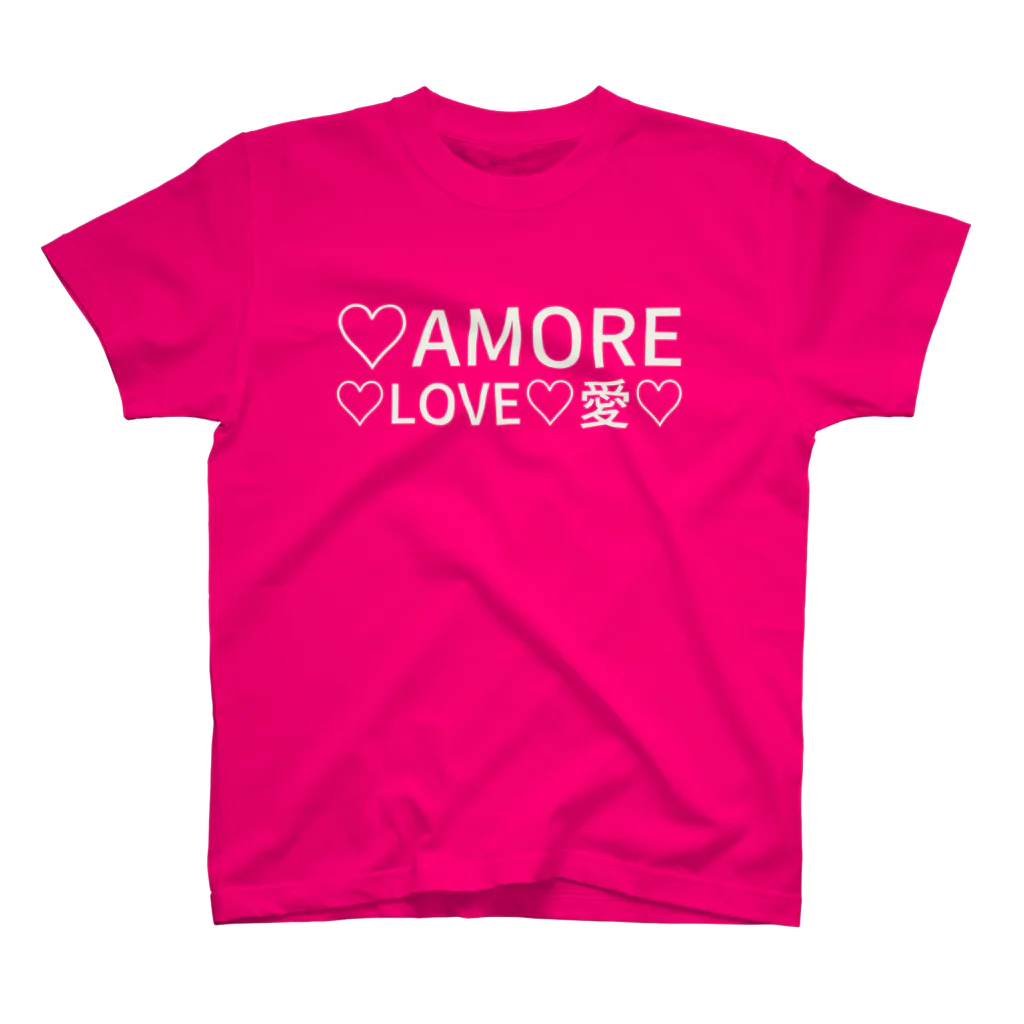 🍀森葉子グッズ🍀の♡AMORE♡LOVE♡愛♡ スタンダードTシャツ