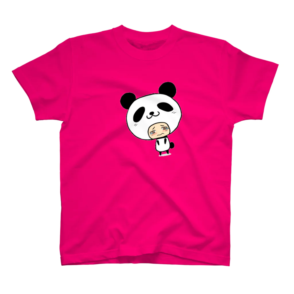 氷笠ケンジのお店の☆パンダさんは今日も寂しげ☆ スタンダードTシャツ