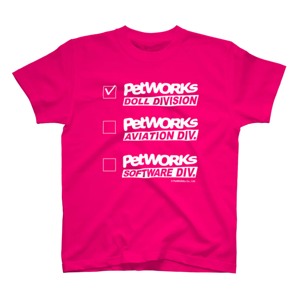 PetWORKs SUZURI ShopのPetWORKs LOGO DOLL Div. スタンダードTシャツ