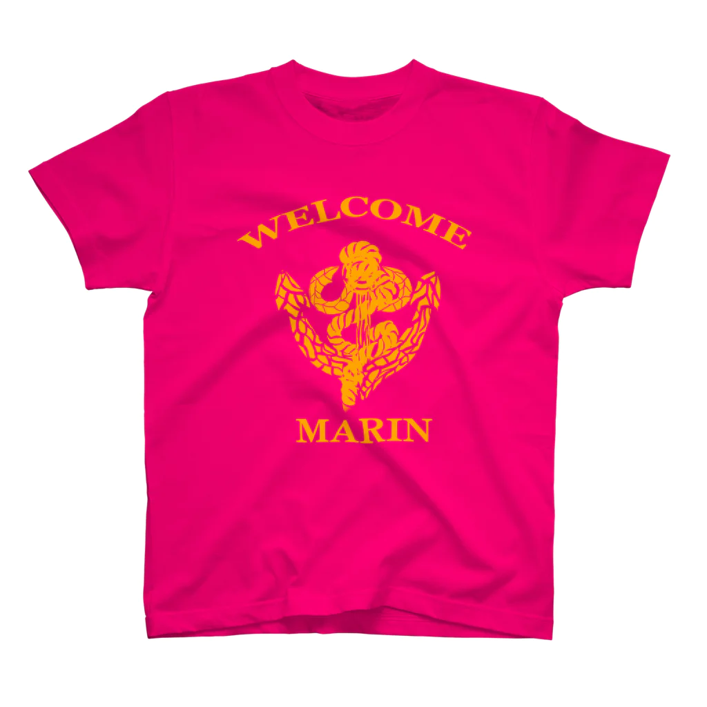 ＳＩＬＶＥＲＷＯＬＦＭＥＮmixculturedesinの９月ＮＥＷ「ＷＥＬＣＯＭＭＡＲＩＮ」 スタンダードTシャツ