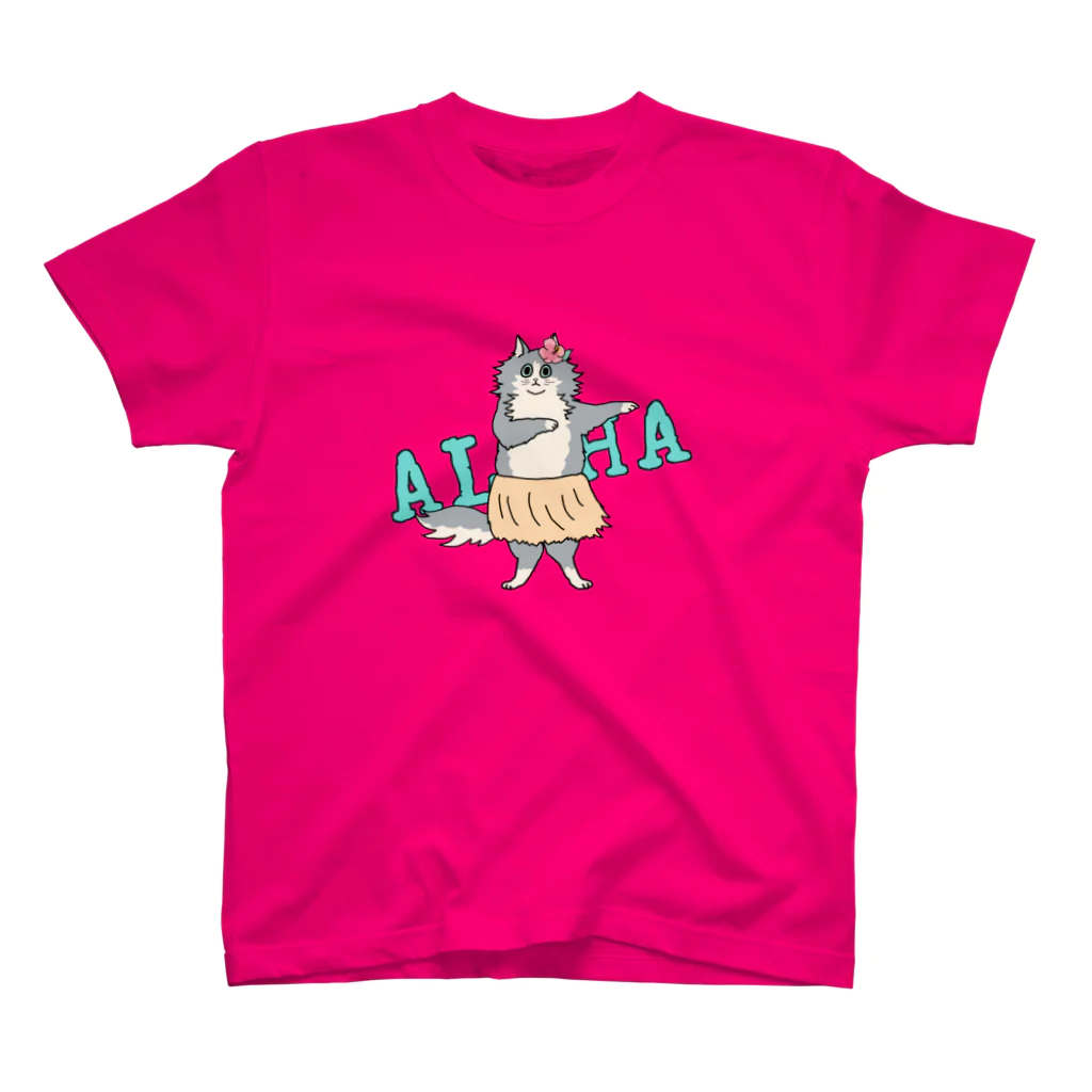 ヤマノナガメのaloha cat Regular Fit T-Shirt