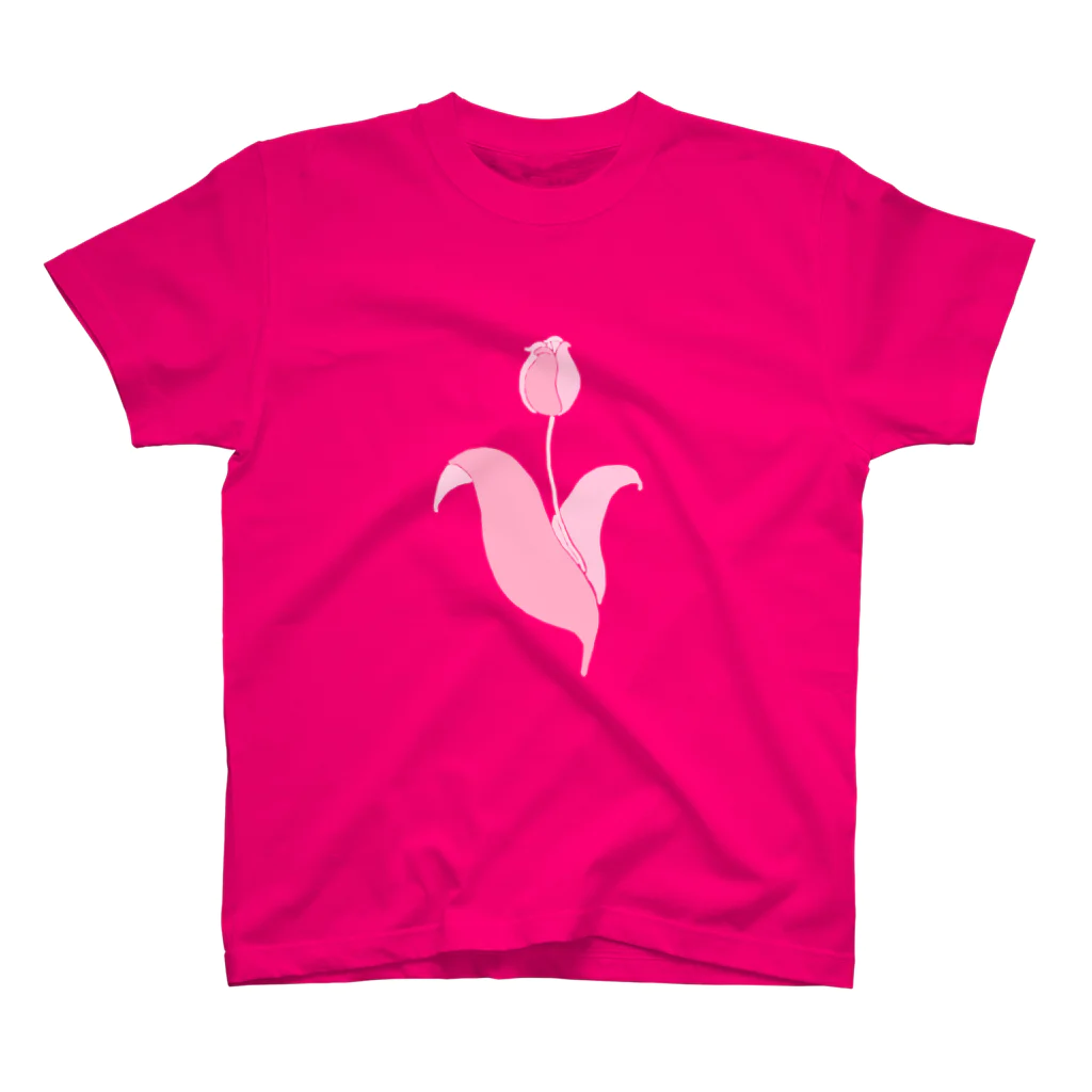 レモンスカッシュの泡のピンクグラデーションチューリップ Regular Fit T-Shirt