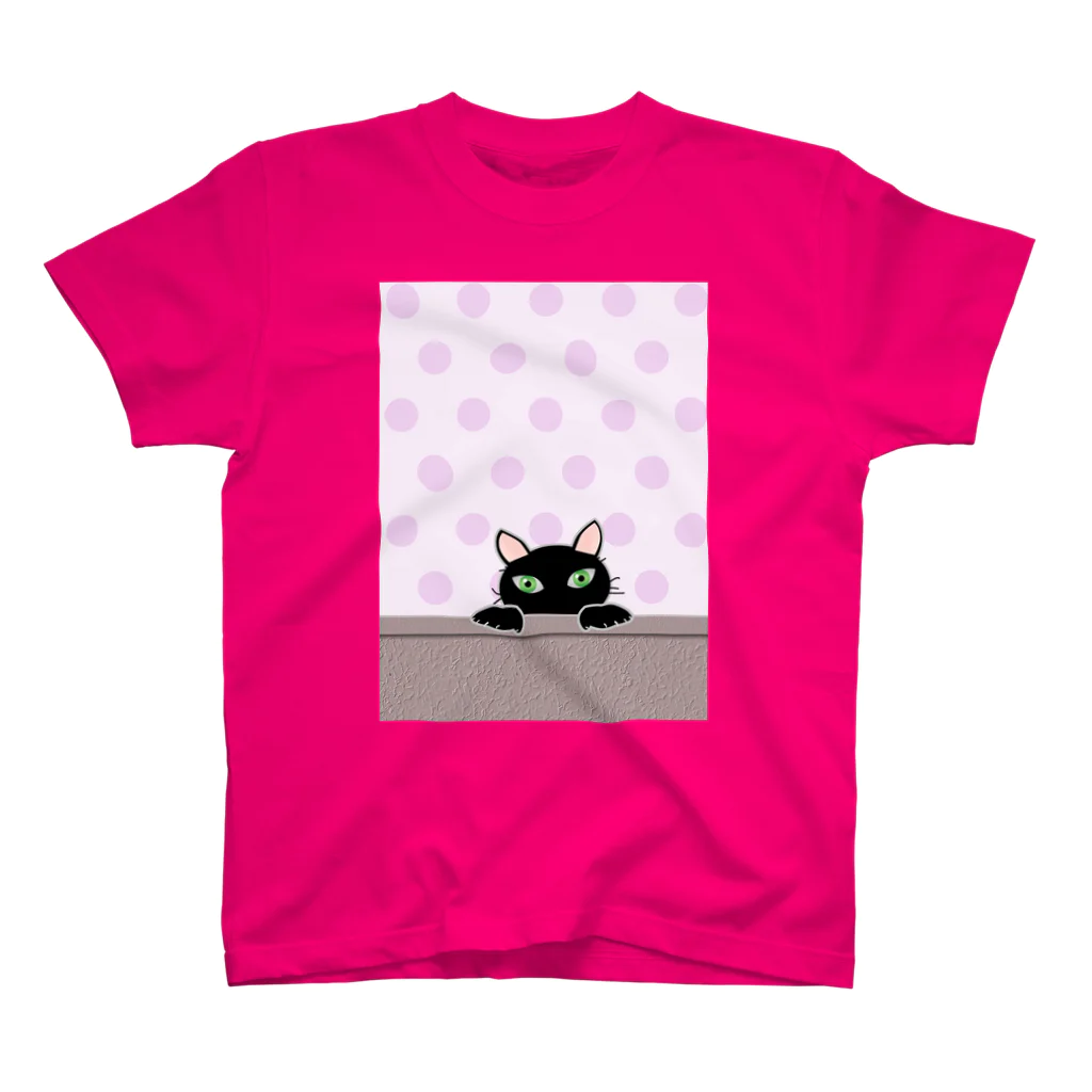 キャッツハンド：suzuriショップの黒猫PUKU スタンダードTシャツ