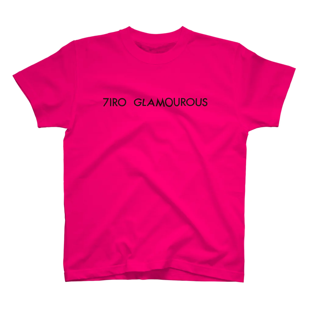 7IRO GLAMOUROUSの※ノエルあり黒文字 7IRO GLAMOUROUSシンプルロゴ  Regular Fit T-Shirt