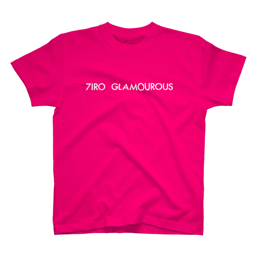 7IRO GLAMOUROUSの※ノエルあり白文字 7IRO GLAMOUROUSシンプルロゴ  Regular Fit T-Shirt