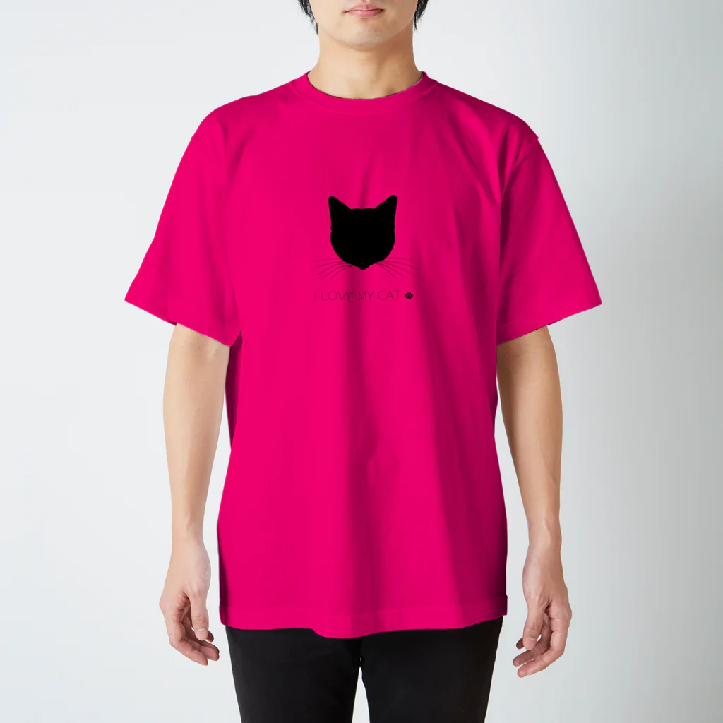 Baby Tigerのねこラブ・シルエット Regular Fit T-Shirt