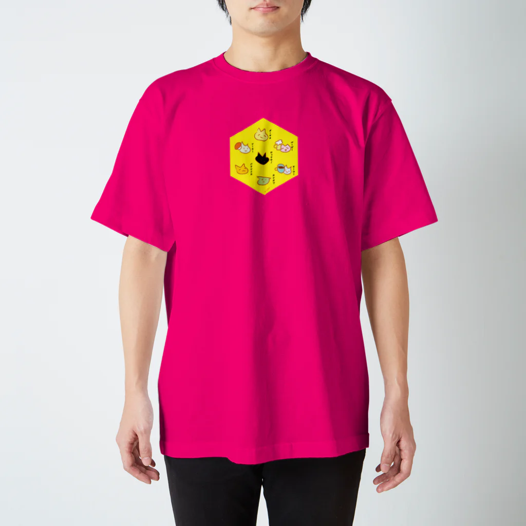 arcovero*designのねこ*69　バンドねこの日常会話 Regular Fit T-Shirt