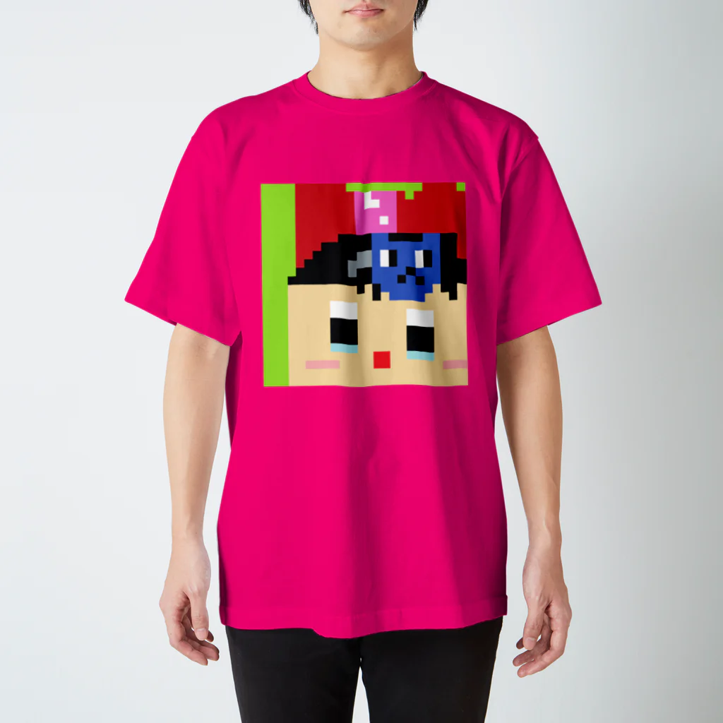 NecoPiko_NFT🐱👾 9y/o🇯🇵Pixel Artist🎨のhairpin cat スタンダードTシャツ