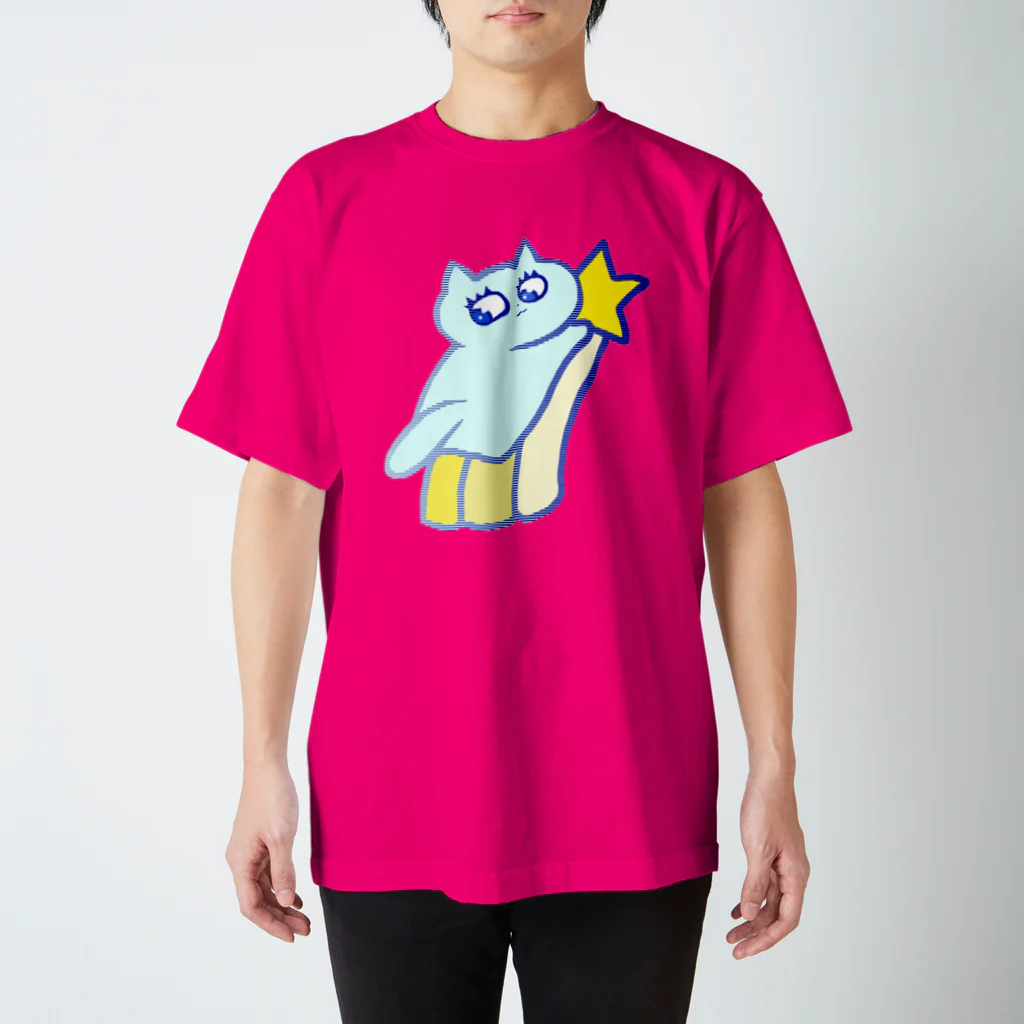 うにゃん本社のねこのパチきらきら星 スタンダードTシャツ